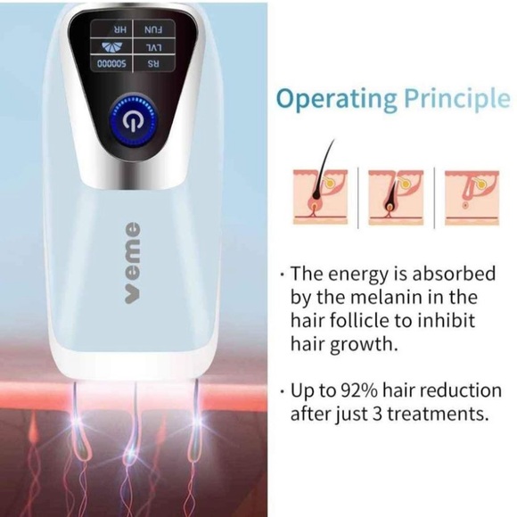 NEW Laser Hair Removal for Permanent at-Home Hair Removal Device Painless - Picture 2 of 6